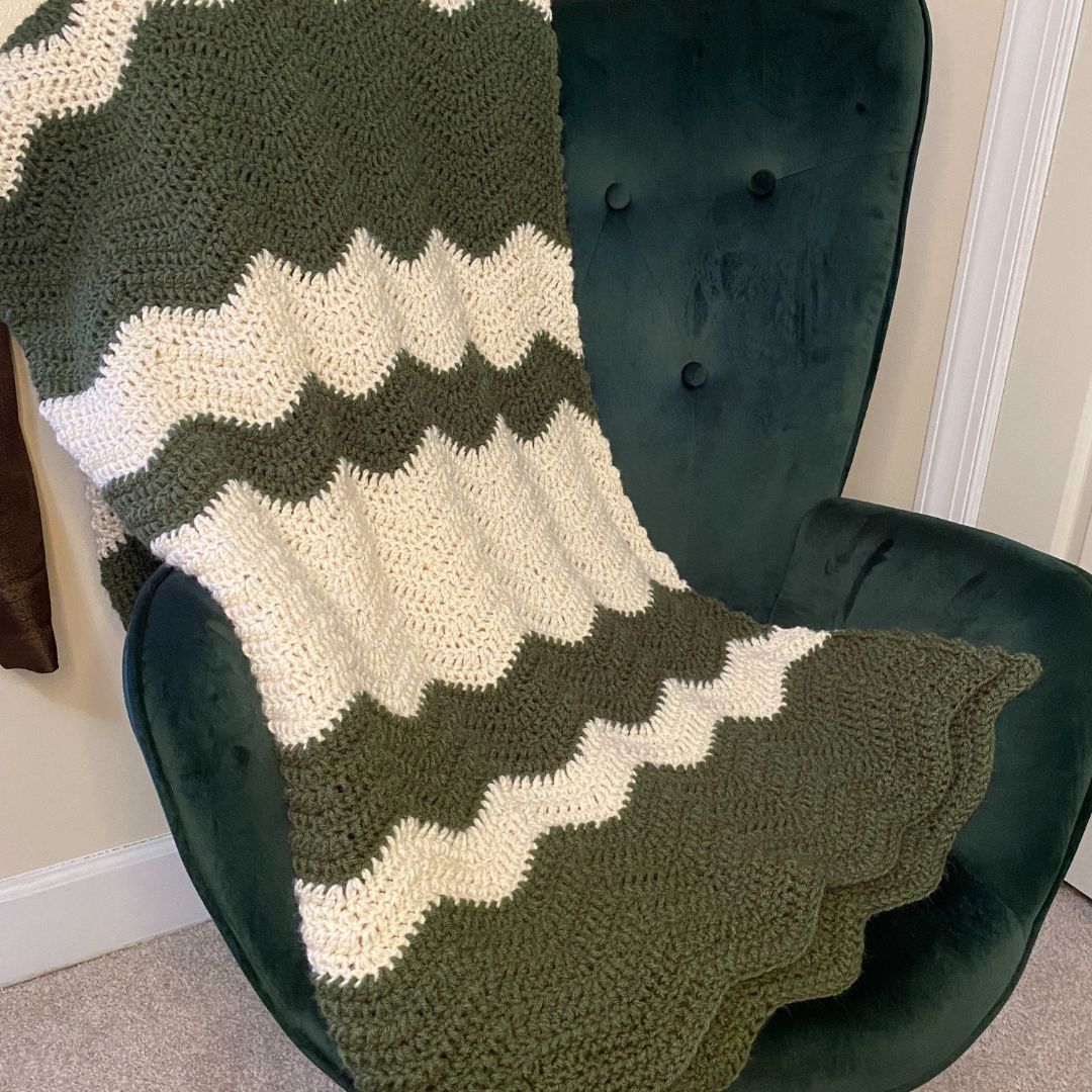 Nap Thyme Ripple Throw Blanket