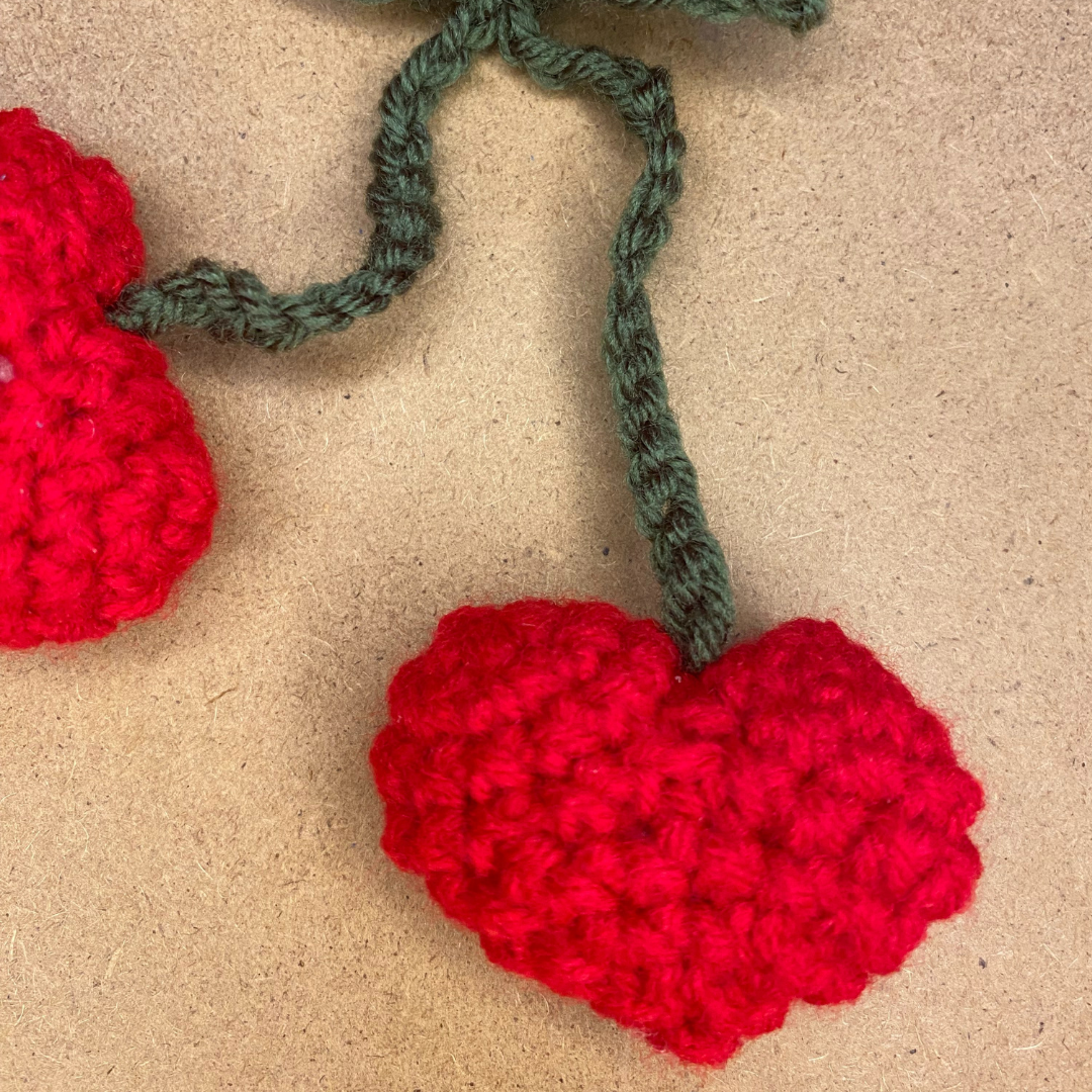 Cherry Heart Keychain