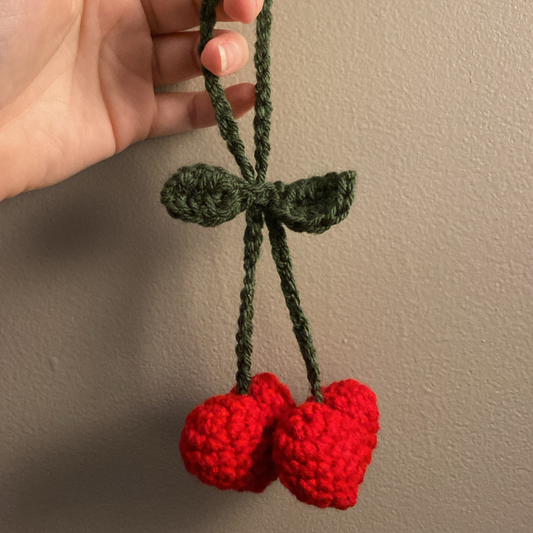 Cherry Heart Keychain